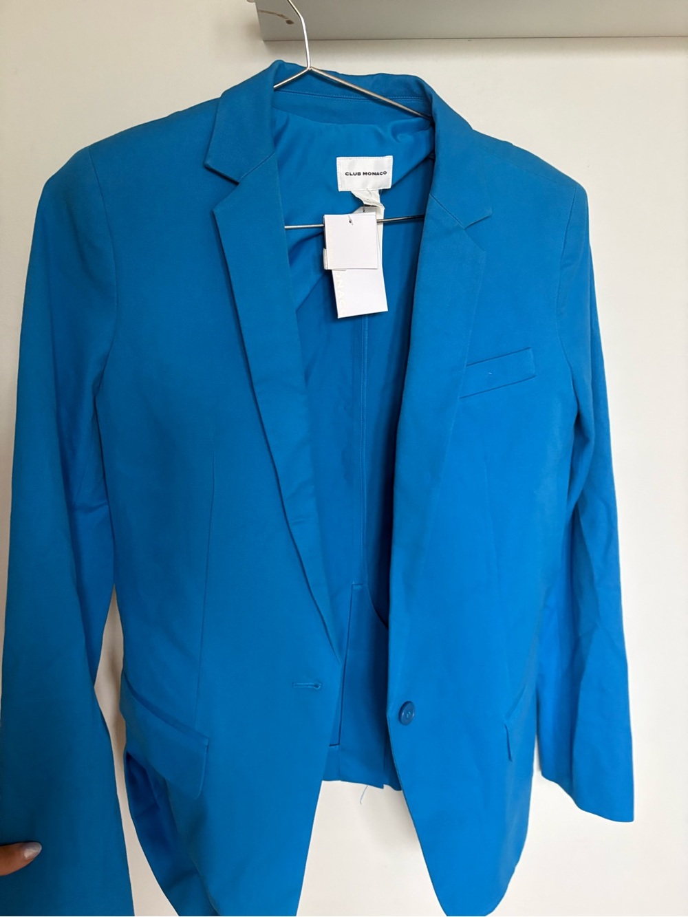 Club Monaco Women's Vibrant Blue Blazer